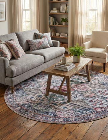 Washable Mangata Round Rug