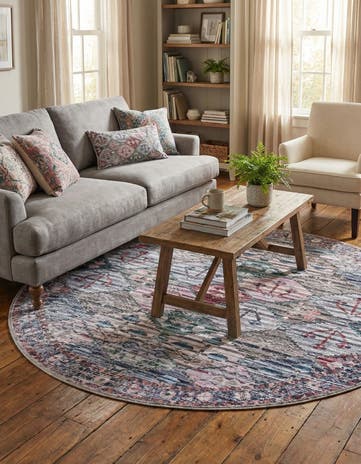 Washable Mangata Round Rug
