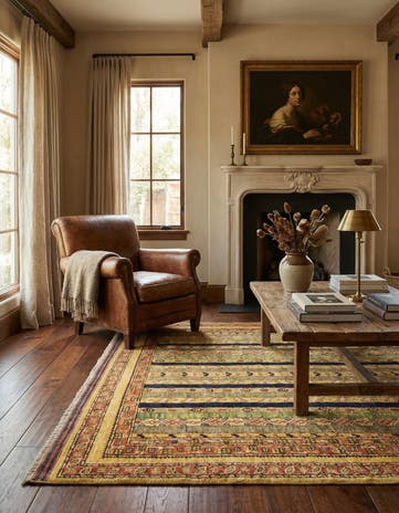 4' 1 x 6' 2 Hand Knotted Ariana Ziegler Rug