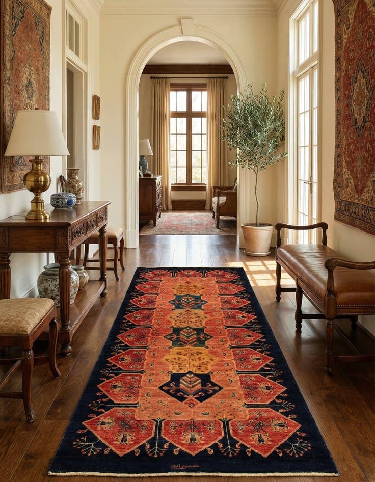 Detail image of 2' 11 x 6' 9 Kashkuli Runner Rug