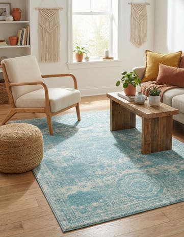 Aqua Dover Rug