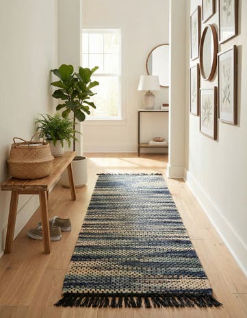 2' x 8' Hand Woven Chunky Jute Runner Rug