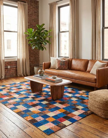 5' 3 x 7' 5 Cowhide Rug