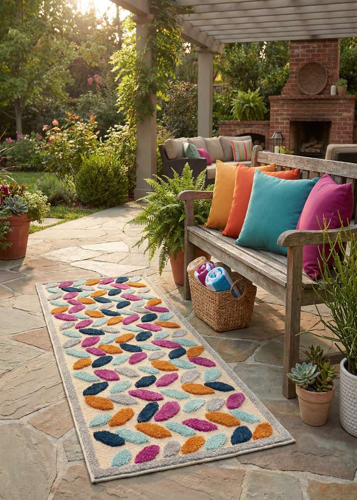 2' x 6' Easy-Clean Aruba Indoor / Outdoor Runner Rug