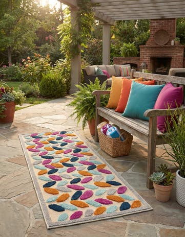 2' x 6' Easy-Clean Aruba Indoor / Outdoor Runner Rug