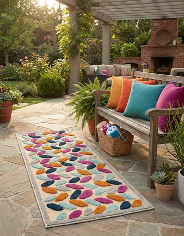 2' x 6' Easy-Clean Aruba Indoor / Outdoor Runner Rug