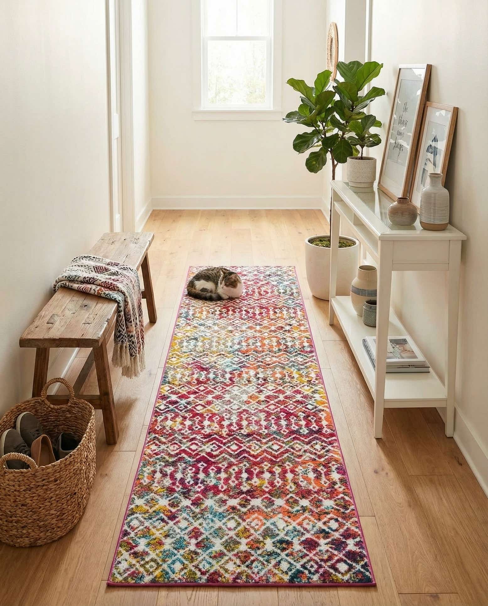 2' 7 x 10' Moroccan Trellis Runner Rug