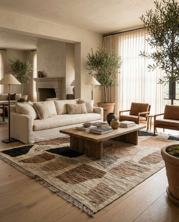 9' 2 x 12' 6 Hand Knotted Moroccan Wool Rug