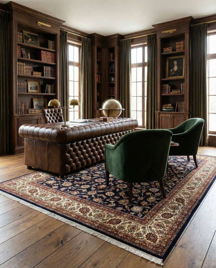 9' 9 x 12' 9 Mashad Wool Rug