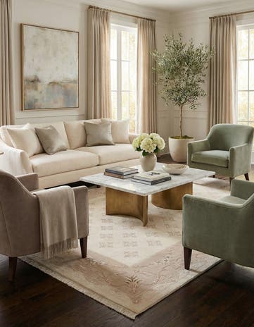 8' 4 x 11' 4 Hand Knotted Darya Rug