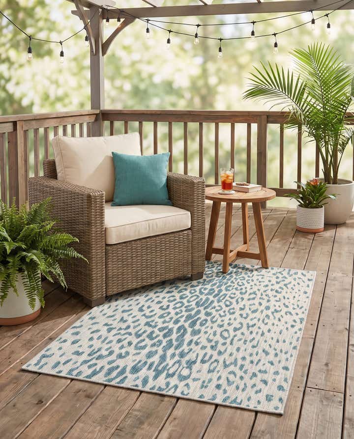 3' x 5' 3 Easy-Clean Safari Indoor / Outdoor Rug