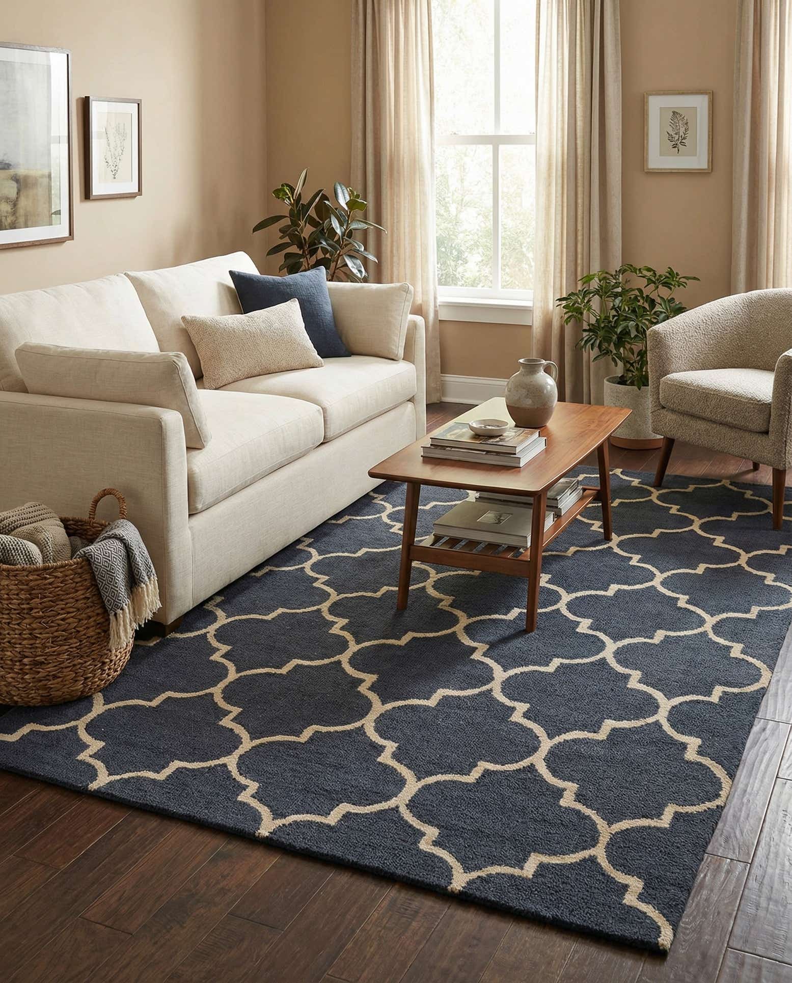 5' 1 x 8' Luna Wool Rug
