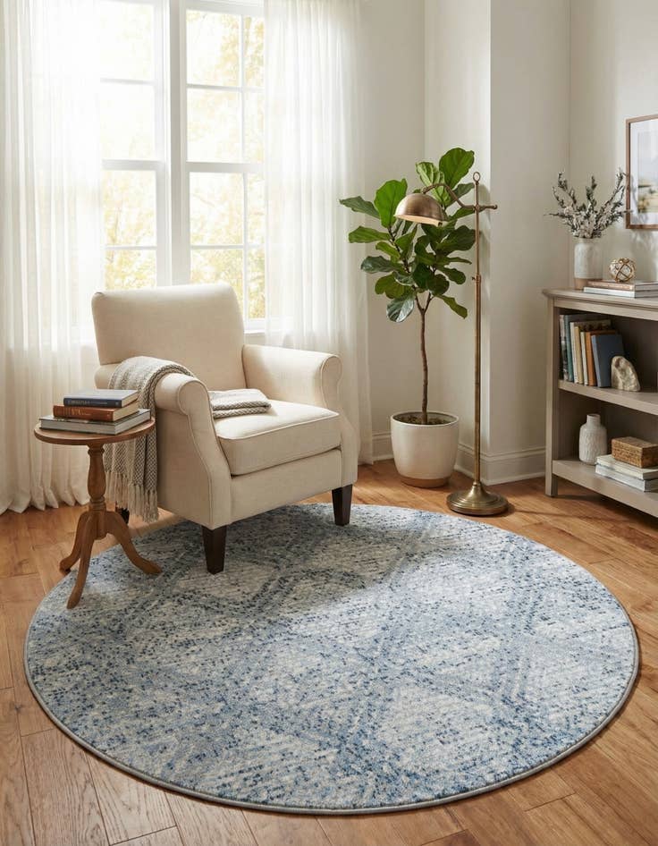 Detail image of  3' 3 x 3' 3 Kamala Washable Round Rug