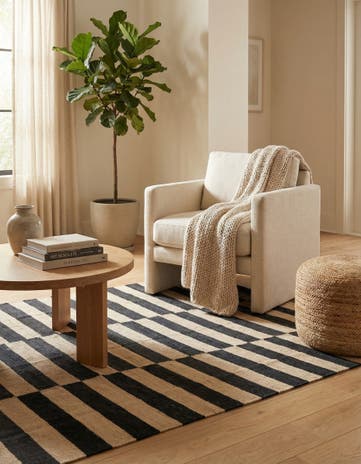 4' 3 x 6' Hand Woven Kilim Modern Wool Rug