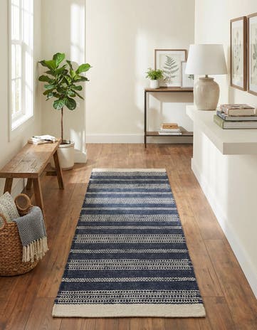 2' x 8' Hand Woven Lariat Runner Rug