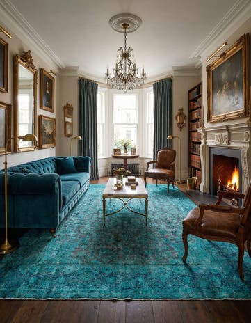 9' 4 x 12' 11 Vintage Royal Wool Rug