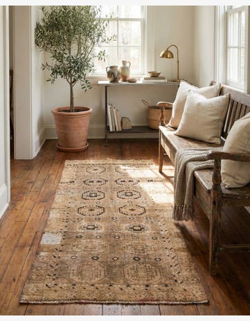 2' 8 x 5' Hand Knotted Ultra Vintage Persian Wool Rug