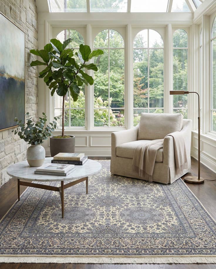 Detail image of 7' 1 x 10' 11 Nain Rug