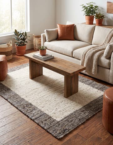 4' x 5' 10 Hand Knotted Moroccan Wool Rug