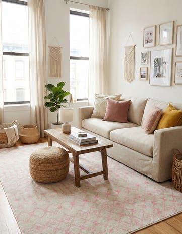 5' 3 x 8' Moroccan Trellis Rug