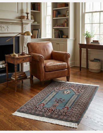 2' 7 x 4' 3 Hand Knotted Bokhara Wool Rug