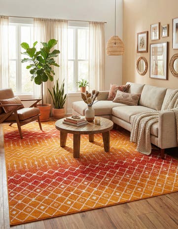10' x 13' Moroccan Trellis Rug
