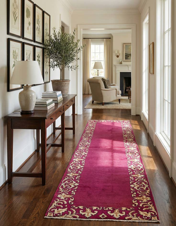 Detail image of  2' 8 x 11' 3  Hand Knotted Tabriz Persian Wool Runner Rug