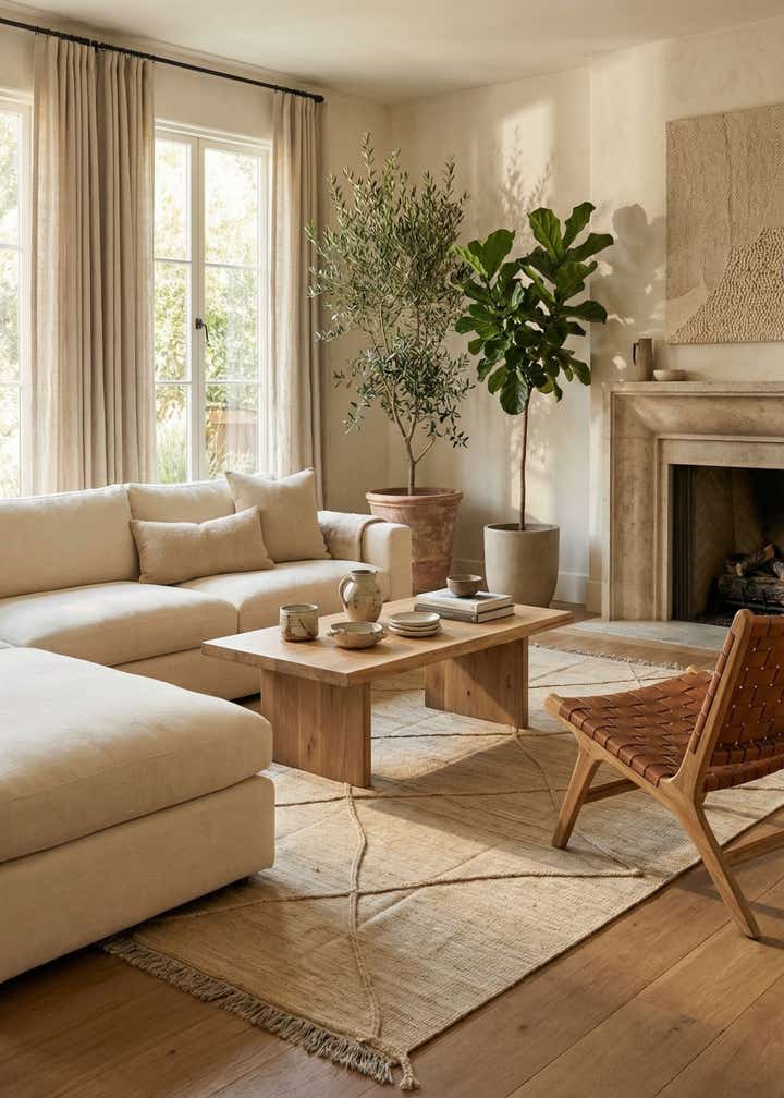 6' 7 x 9' 9 Hand Knotted Moroccan Wool Rug