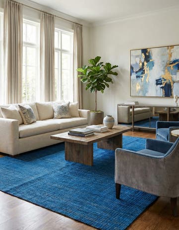 8' x 9' 8 Hand Knotted Darya Wool Rug
