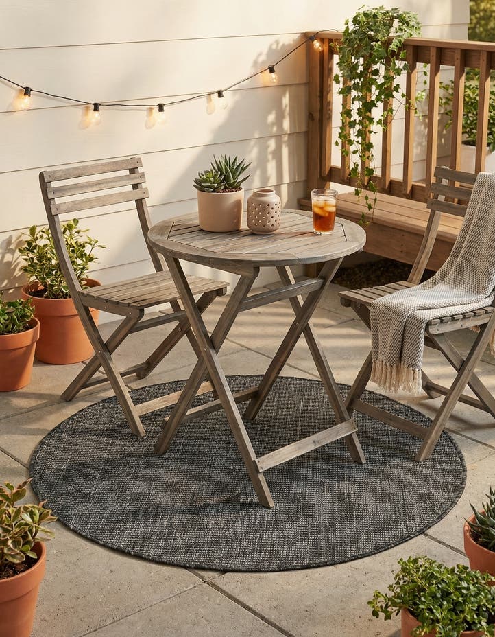 3' x 3' Easy-Clean Solid Indoor / Outdoor ...