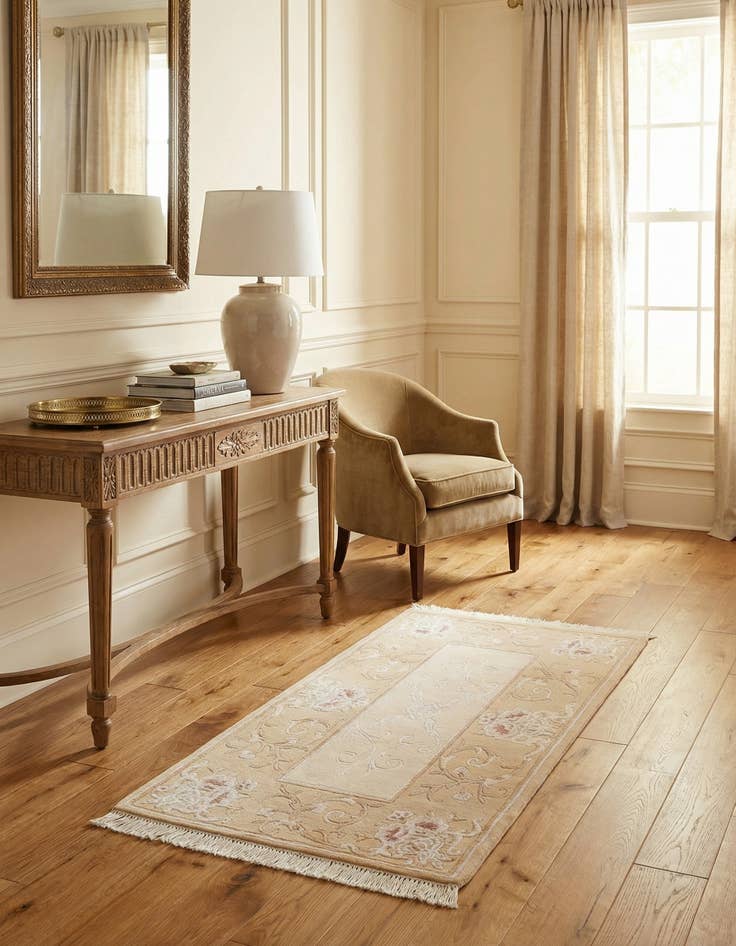 Detail image of 2' 9 x 5'  Hand Knotted Darya Wool Rug