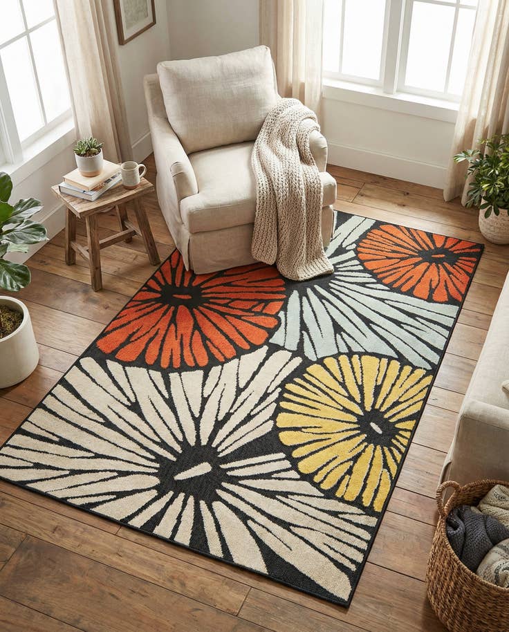 Detail image of 5' 3 x 8' Easy-Clean Casablanca Indoor / Outdoor Rug