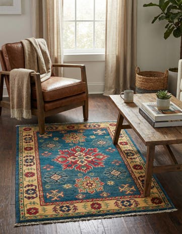 2' 10 x 4' 2 Hand Knotted Kazak Rug