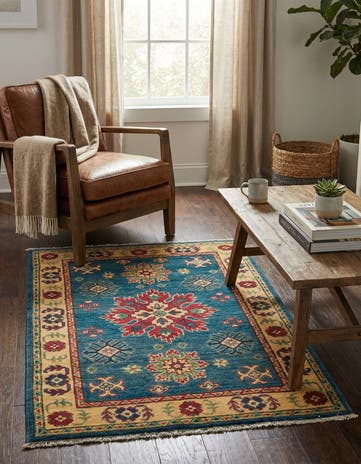 2' 10 x 4' 2 Hand Knotted Kazak Rug