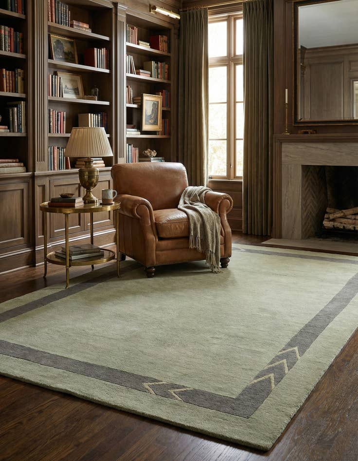 Detail image of 4' 8 x 6' 7  Hand Knotted Nepal Wool Rug