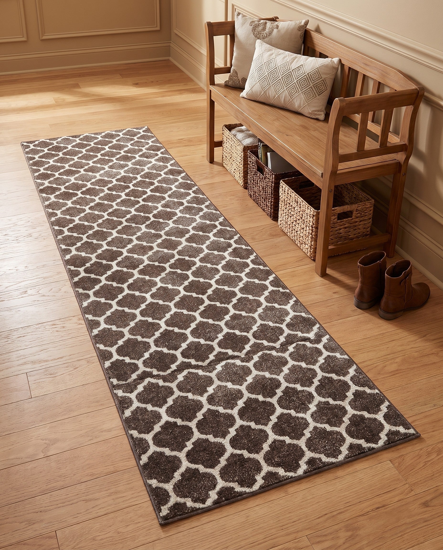 2' 7 x 10' Lattice Runner Rug