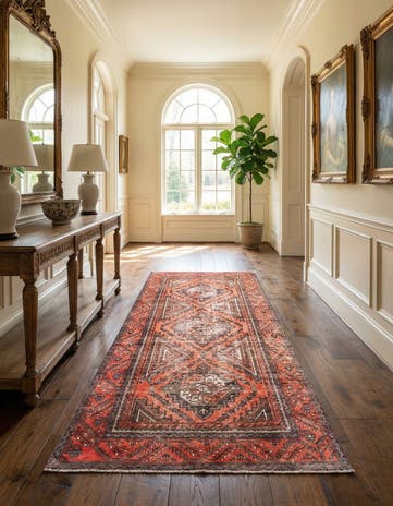 4' x 8' Hand Knotted Ultra Vintage Persian Wool Runner Rug