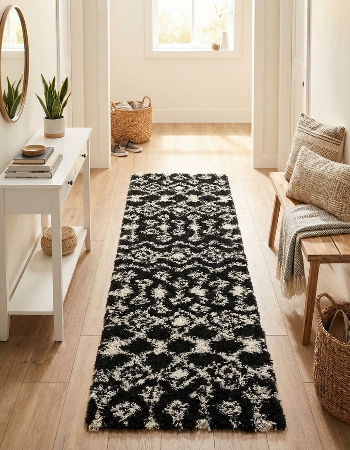 2' x 7' Moroccan Trellis Shag R...