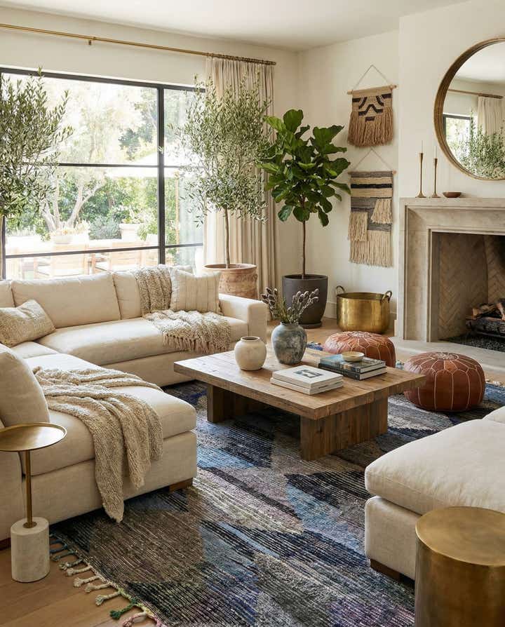 9' 2 x 12' 4 Hand Knotted Moroccan Wool Rug