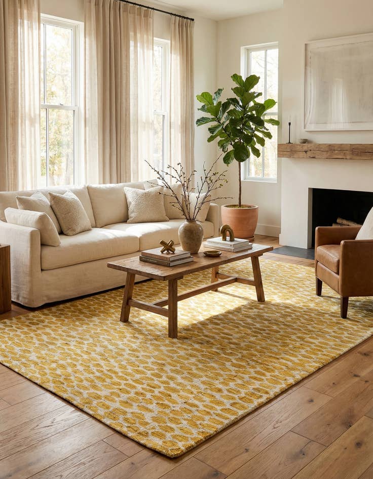 Detail image of 6' x 9' 2  Hand Knotted Moroccan Wool Rug