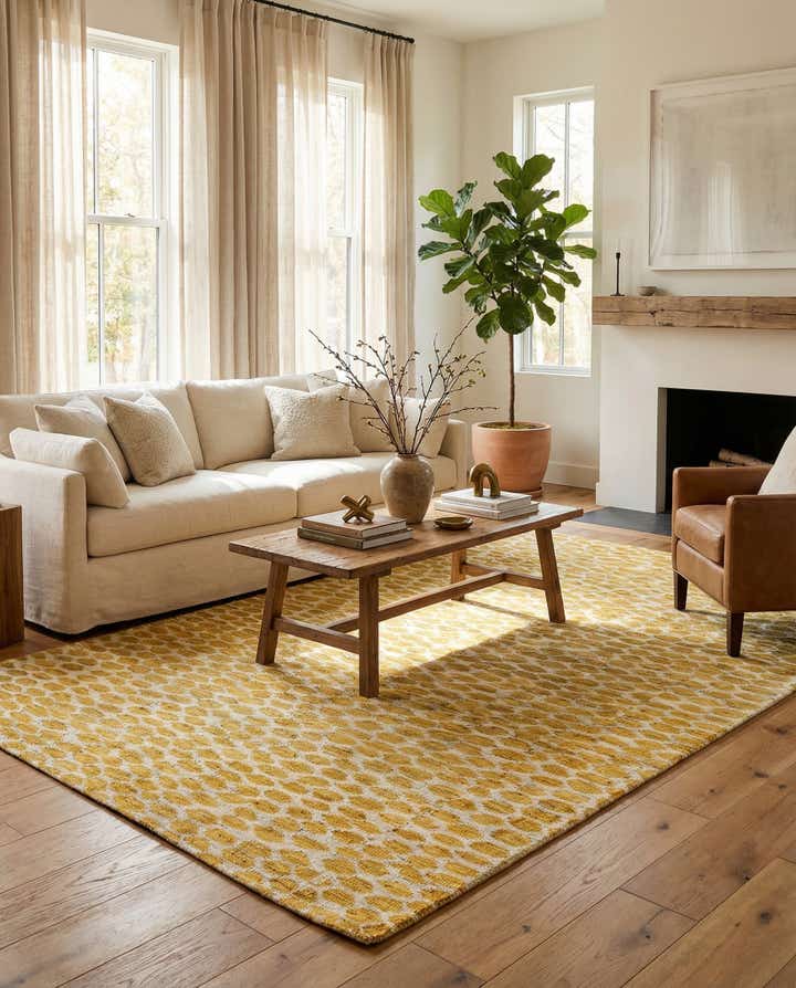 6' x 9' 2 Hand Knotted Moroccan Wool Rug