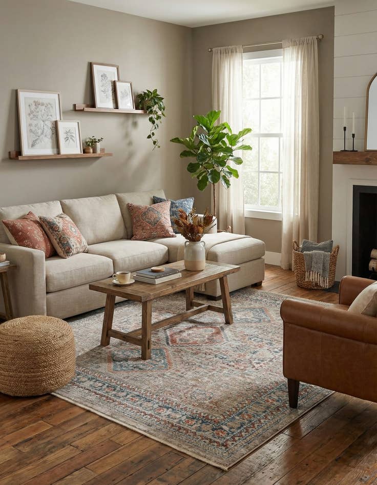 Detail image of  6' x 6' Newport Square Rug