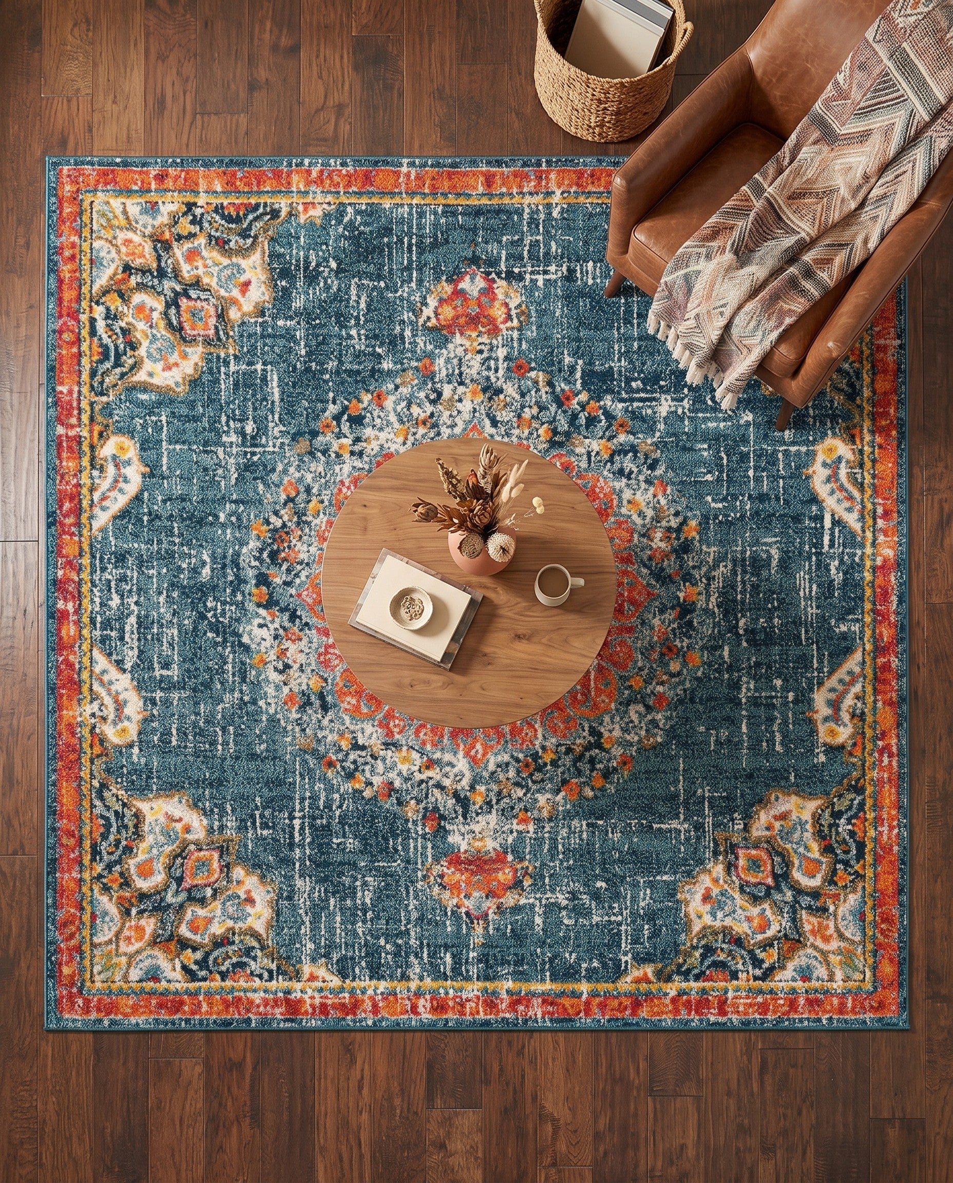 7' 10 x 7' 10 Carrington Square Rug