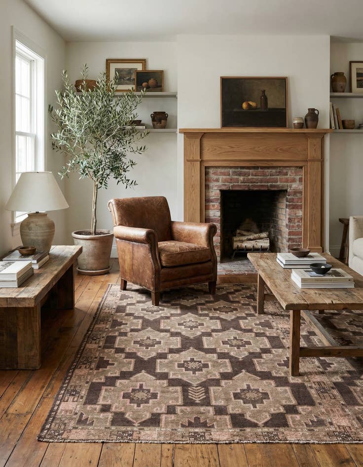 Detail image of 3' 6 x 6' 4  Hand Knotted Ultra Vintage Persian Wool Rug