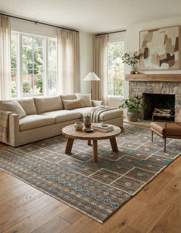 8' 3 x 9' 10 Hand Knotted Modern Ziegler Wool Rug