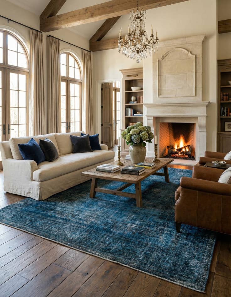 Detail image of 10' 10 x 13' 10  Hand Knotted Ultra Vintage Persian Wool Rug