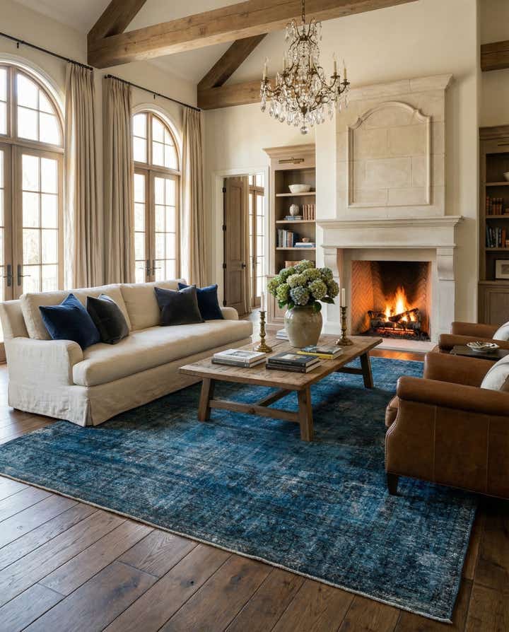 10' 10 x 13' 10 Hand Knotted Ultra Vintage Persian Wool Rug