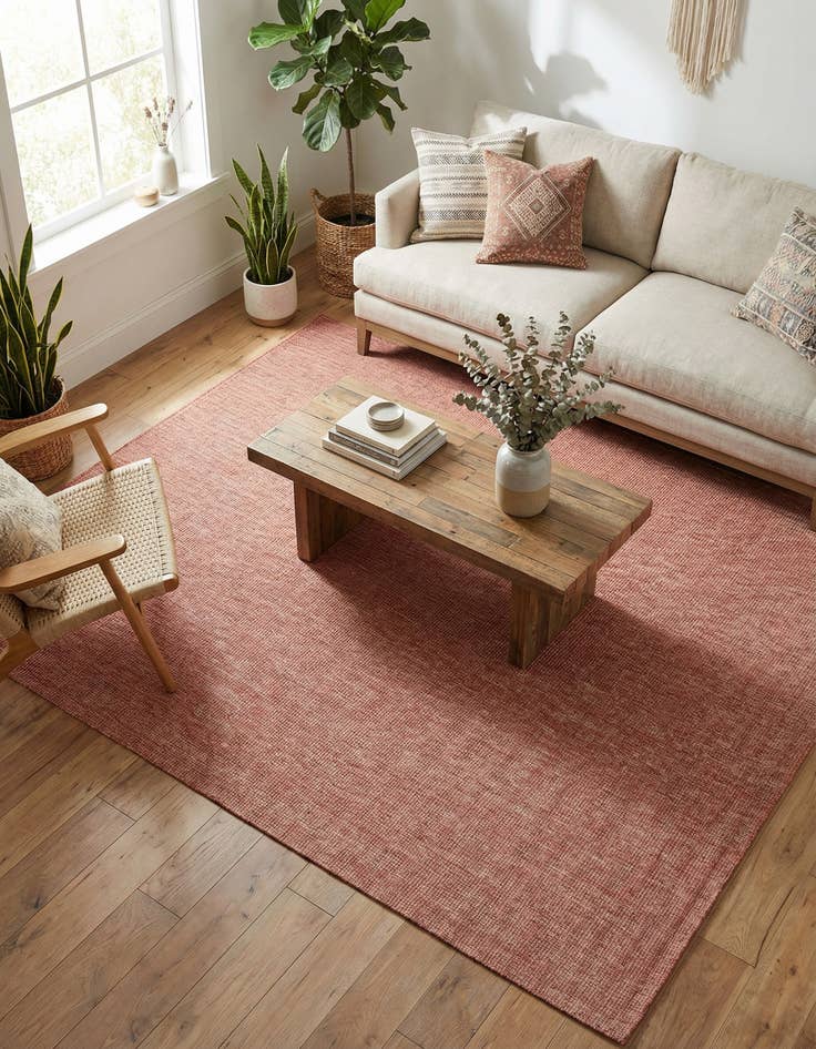 Detail image of  7' x 10'  Washable Solid Indoor / Outdoor Rug