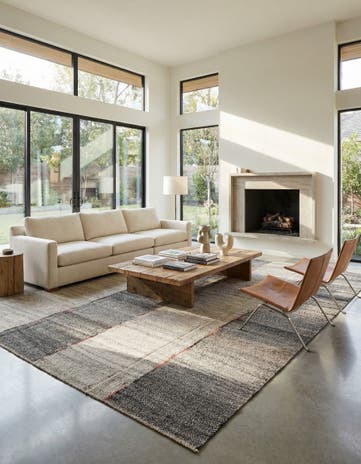 9' x 12' Hand Woven Kilim Modern Wool Rug