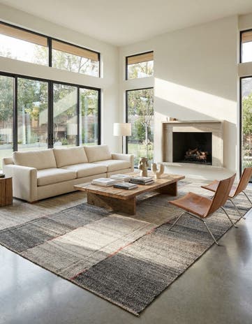9' x 12' Hand Woven Kilim Modern Wool Rug